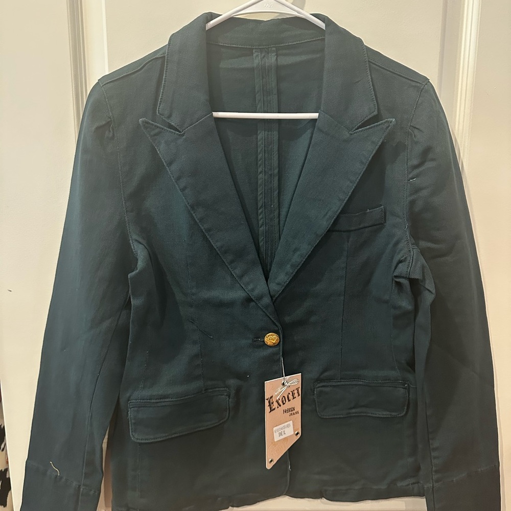 Women's Teal Blazer Jacket